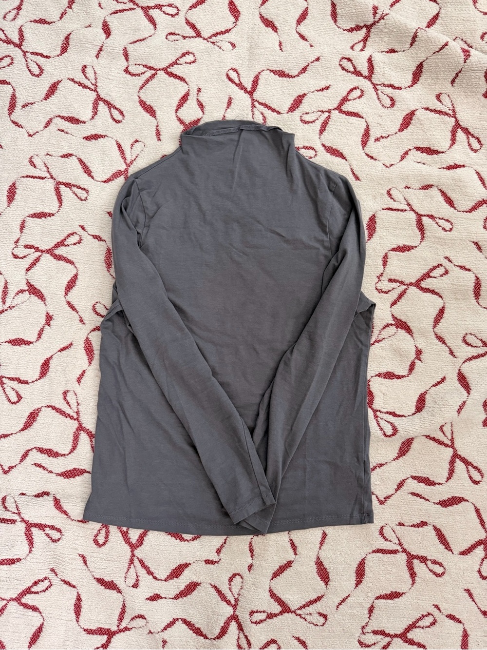 Old Navy Women's Long-Sleeve Mock Neck Top - Charcoal Gray
